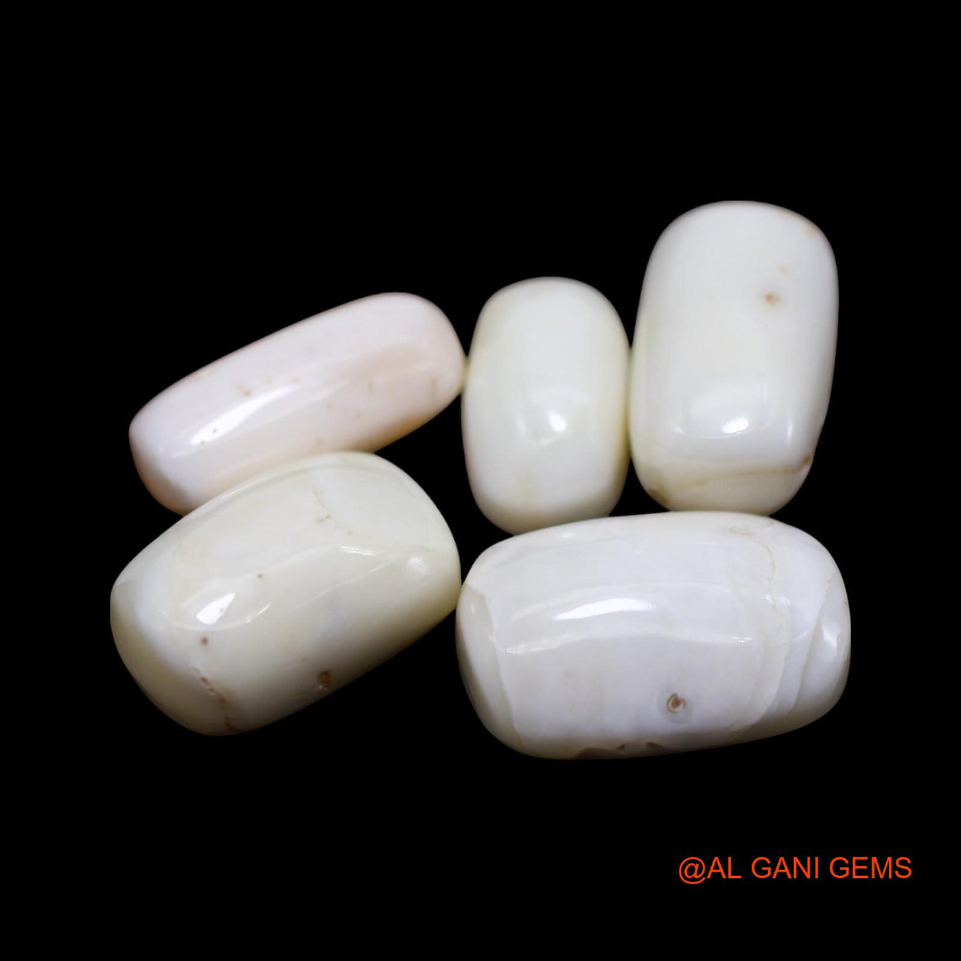 5 Pcs 58.00 Cts Natural Italy Coral Loose Gemstone Tube Cabochon Wholesale Lot 8X14X6 TO 13X18X7 MM C-426