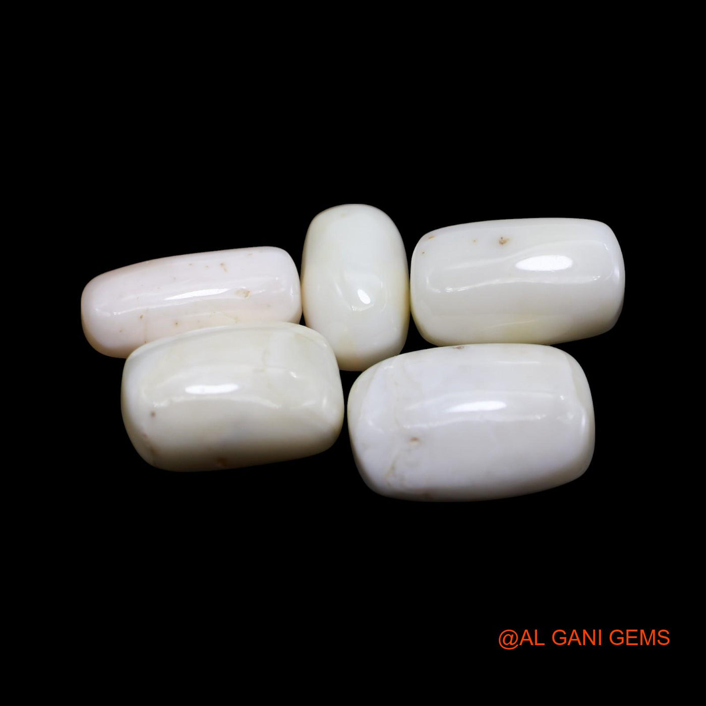 5 Pcs 58.00 Cts Natural Italy Coral Loose Gemstone Tube Cabochon Wholesale Lot 8X14X6 TO 13X18X7 MM C-426