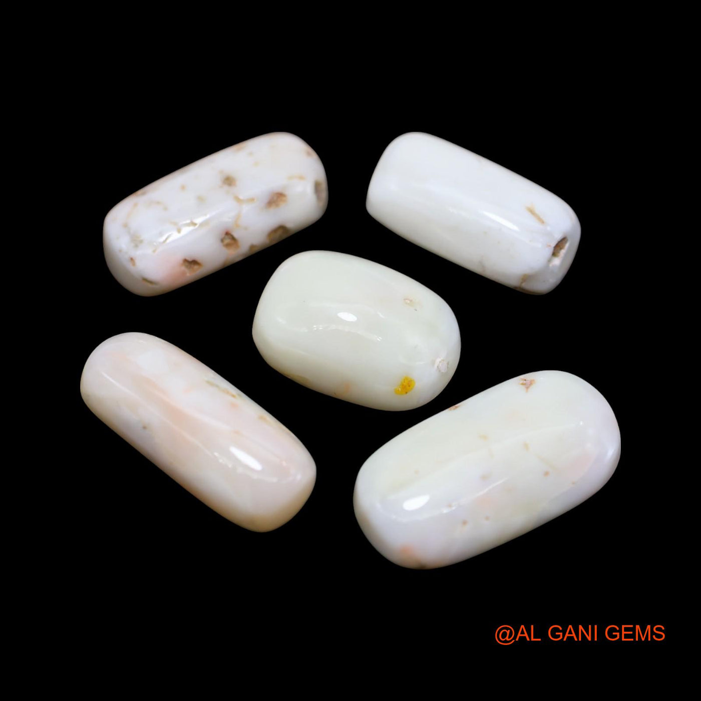 5 Pcs 29.00 Cts Natural Italy Coral Loose Gemstone Tube Cabochon Wholesale Lot 9X13X6 TO 9X17X4 MM C-428