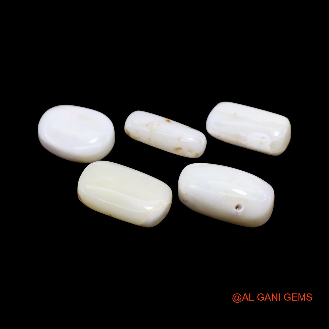 5 Pcs Wholesale Lot Natural Coral Gemstone 35.00 Cts Loose Tube Cabochon From Italy 6X15X4 TO 10X17X4 MM C-430
