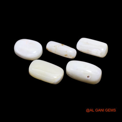 5 Pcs Wholesale Lot Natural Coral Gemstone 35.00 Cts Loose Tube Cabochon From Italy 6X15X4 TO 10X17X4 MM C-430