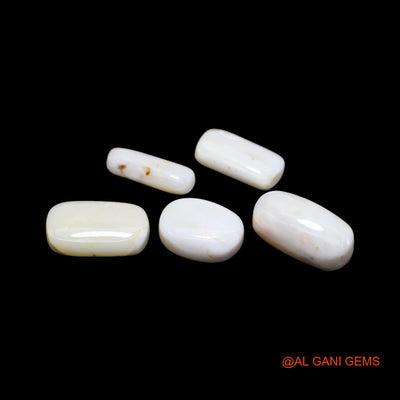 5 Pcs Wholesale Lot Natural Coral Gemstone 35.00 Cts Loose Tube Cabochon From Italy 6X15X4 TO 10X17X4 MM C-430