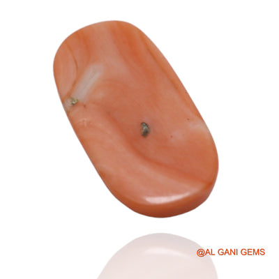 4.05 Cts Natural Taiwan Coral Loose Gemstone Oval Cabochon 16x8x3 mm C-51