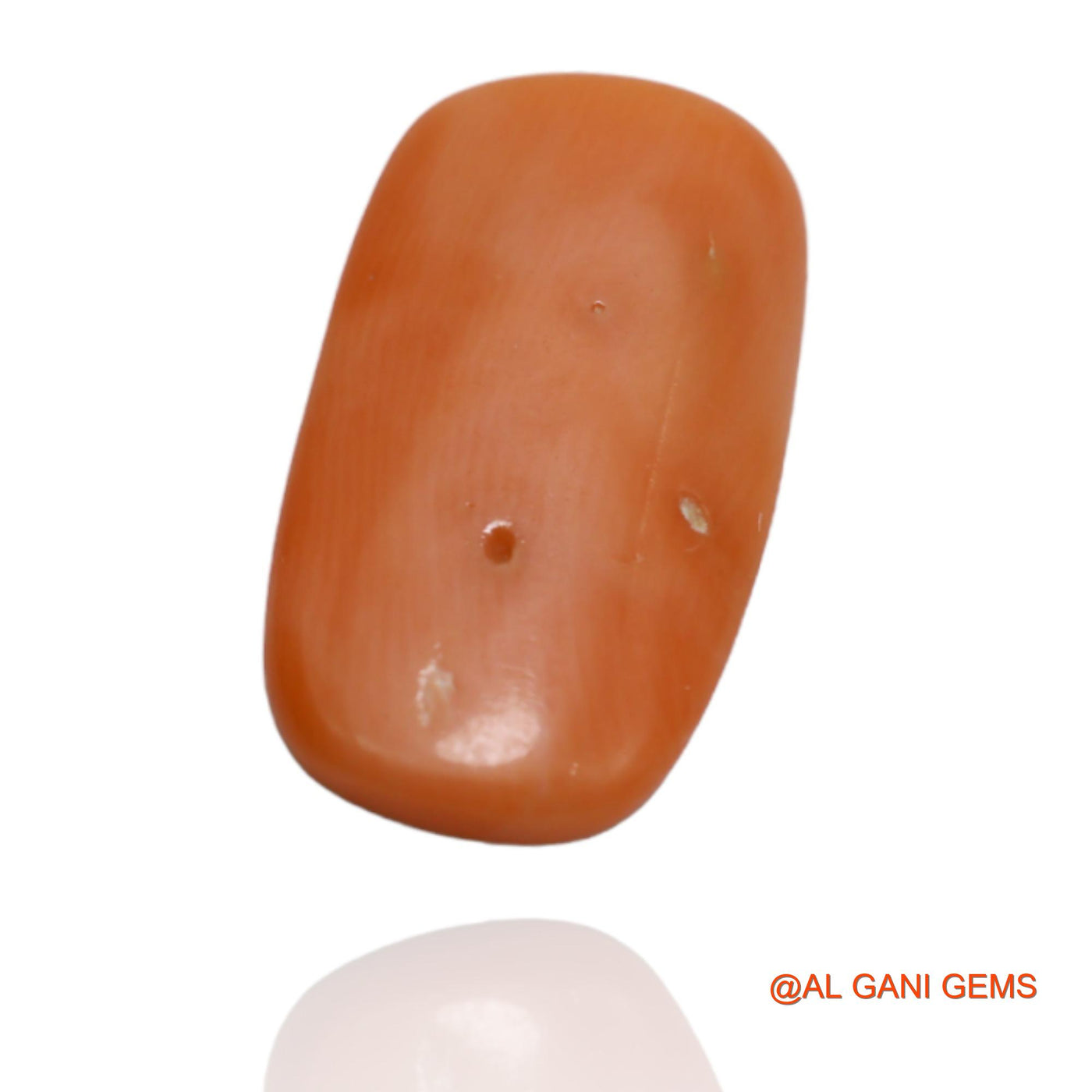 3.00 Cts Natural Taiwan Coral Loose Gemstone Oval Cabochon 16x9x2 mm C-70