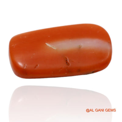 4.80 Cts Natural Taiwan Coral Loose Gemstone Oval Cabochon 15x8x4 mm C-74