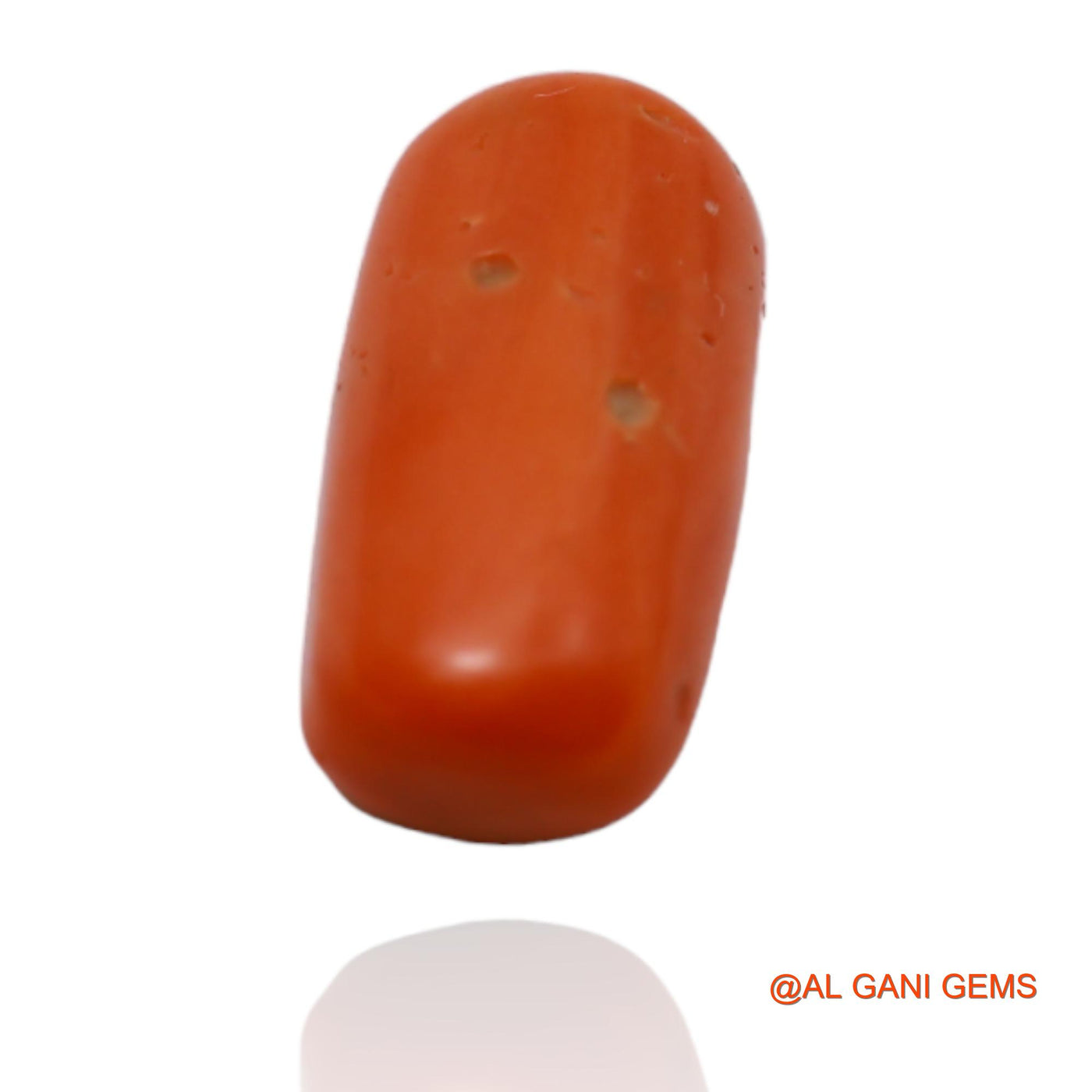 Natural Coral Gemstone 6.45 Cts Loose Oval Cabochon From Taiwan 17x8x5 mm C-91