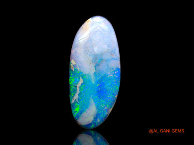 5.00 Cts Lab-Created Australian Doublet Opal Loose Gemstone Fancy Cabochon 18x8x4 mm D-106