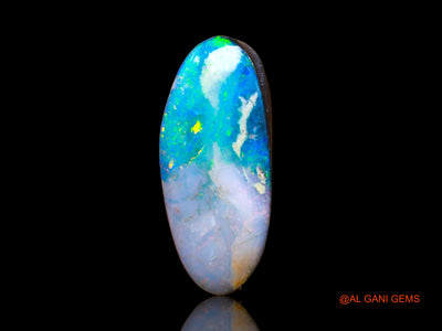 5.00 Cts Lab-Created Australian Doublet Opal Loose Gemstone Fancy Cabochon 18x8x4 mm D-106