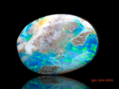 11.00 Cts Lab-Created Australian Doublet Opal Oval Cabochon Loose Gemstone For Jewelry 16x11x5 mm D-108