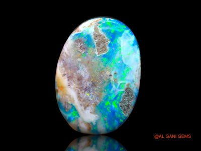 11.00 Cts Lab-Created Australian Doublet Opal Oval Cabochon Loose Gemstone For Jewelry 16x11x5 mm D-108