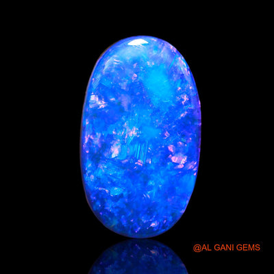 10.80 Cts Lab-Created Australian Doublet Opal Loose Gemstone Oval Cabochon 19x11x5 mm D-10