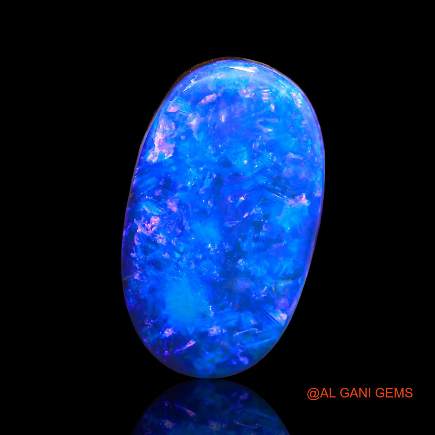 10.80 Cts Lab-Created Australian Doublet Opal Loose Gemstone Oval Cabochon 19x11x5 mm D-10