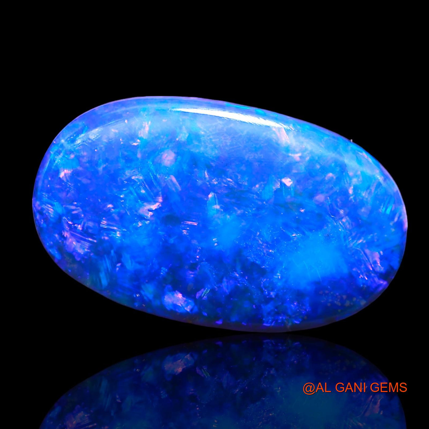 10.80 Cts Lab-Created Australian Doublet Opal Loose Gemstone Oval Cabochon 19x11x5 mm D-10