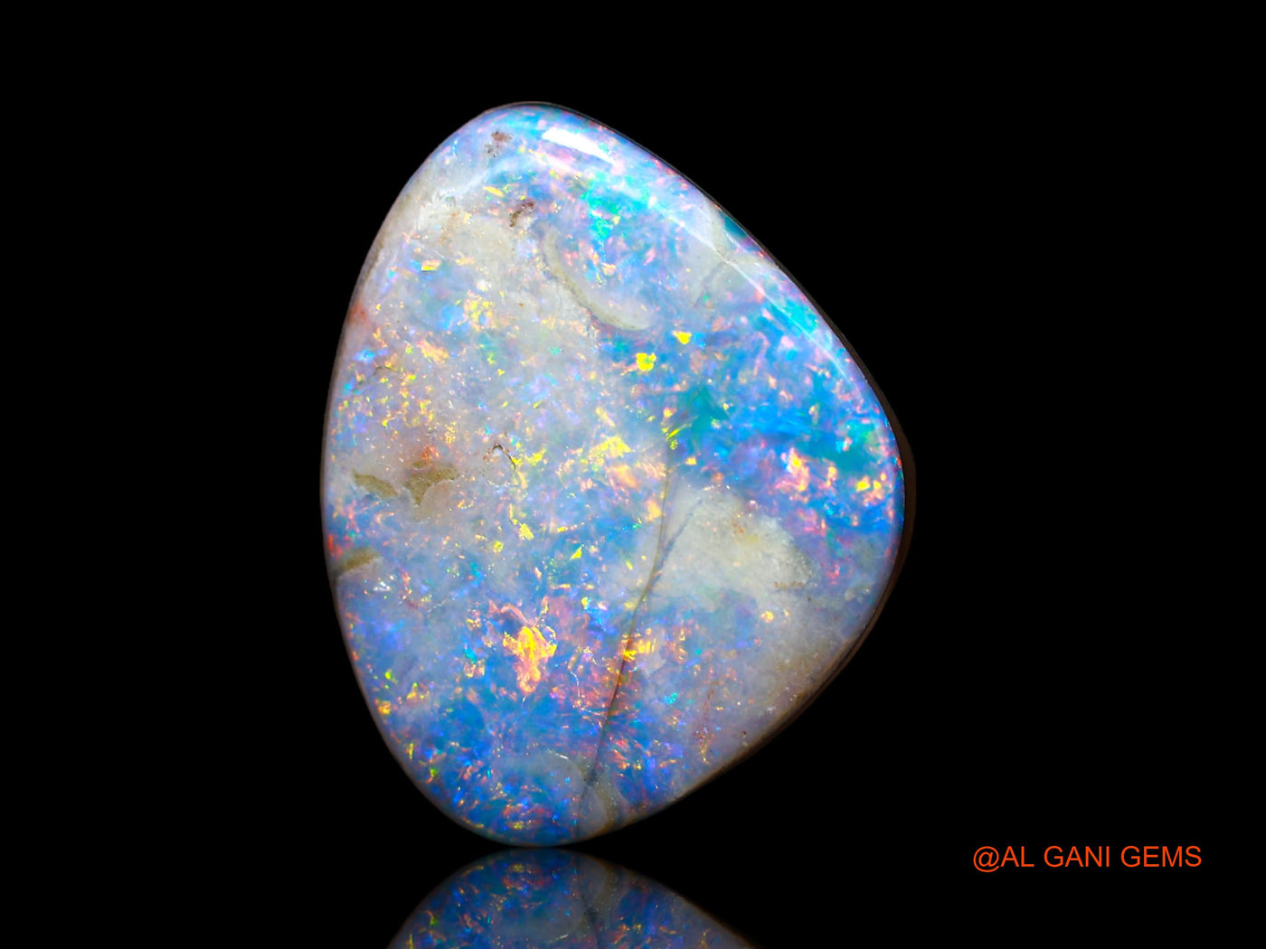 12.00 Cts Lab-Created Australian Doublet Opal Fancy Cabochon Loose Gemstone For Jewelry 18x15x4 mm D-111