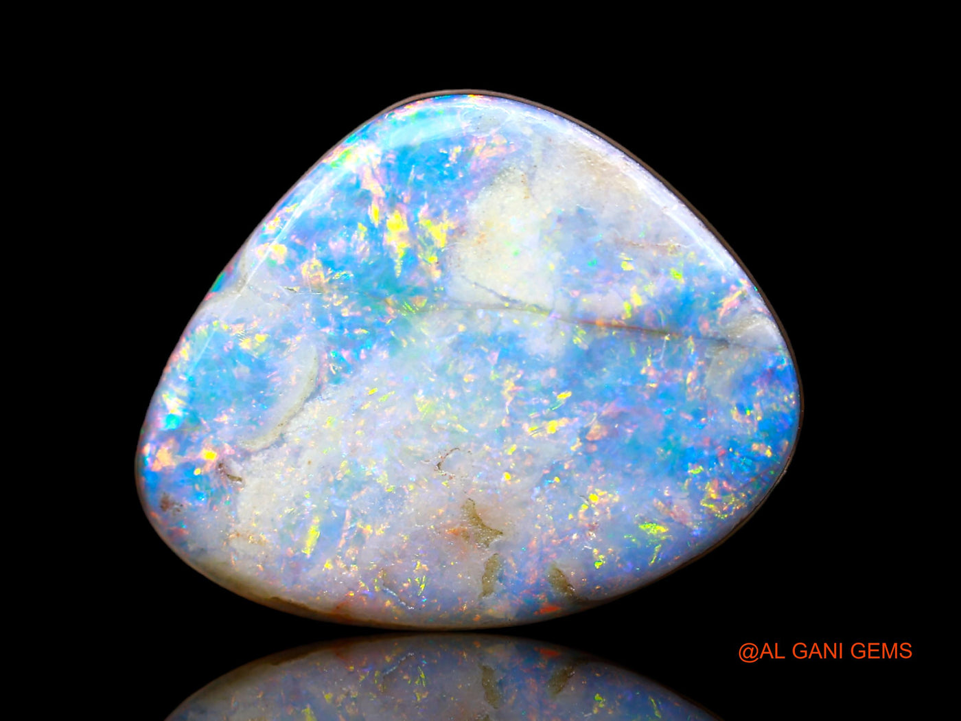 12.00 Cts Lab-Created Australian Doublet Opal Fancy Cabochon Loose Gemstone For Jewelry 18x15x4 mm D-111