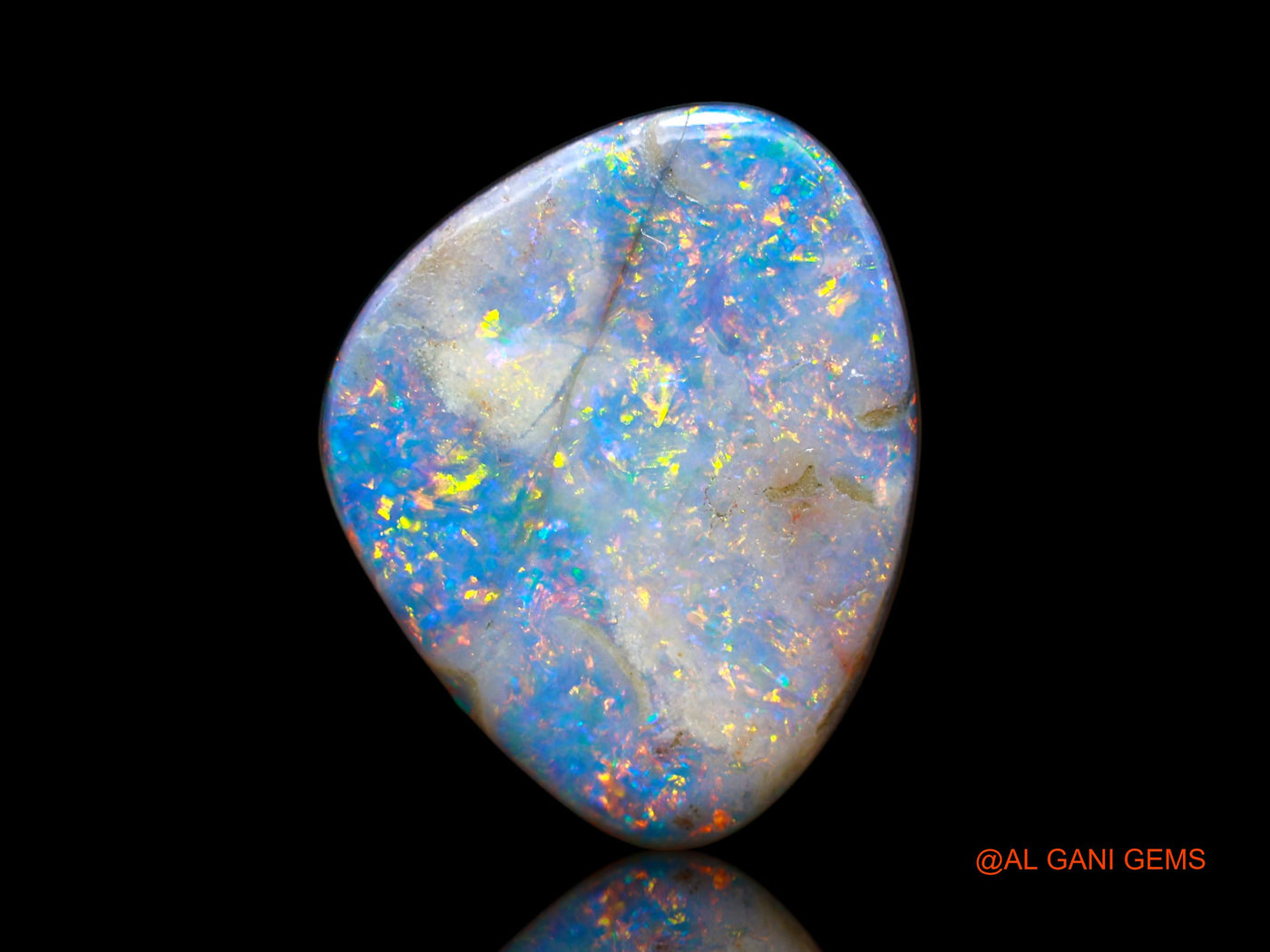 12.00 Cts Lab-Created Australian Doublet Opal Fancy Cabochon Loose Gemstone For Jewelry 18x15x4 mm D-111
