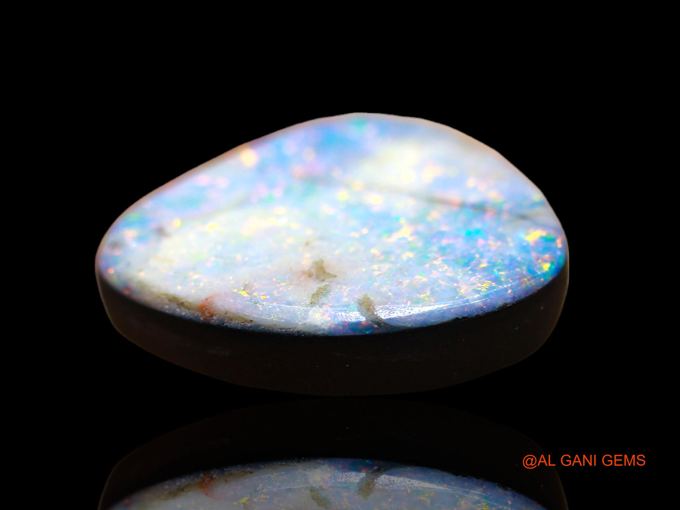 12.00 Cts Lab-Created Australian Doublet Opal Fancy Cabochon Loose Gemstone For Jewelry 18x15x4 mm D-111