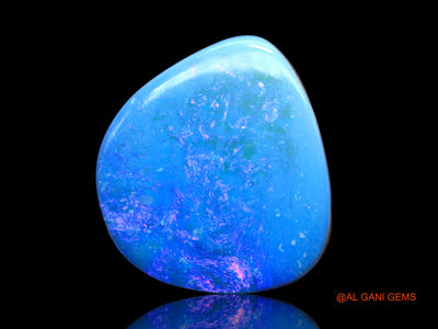 Lab-Created Doublet Opal Gemstone 16.00 Cts Loose Fancy Cabochon From Australia 19x17x4 mm D-112