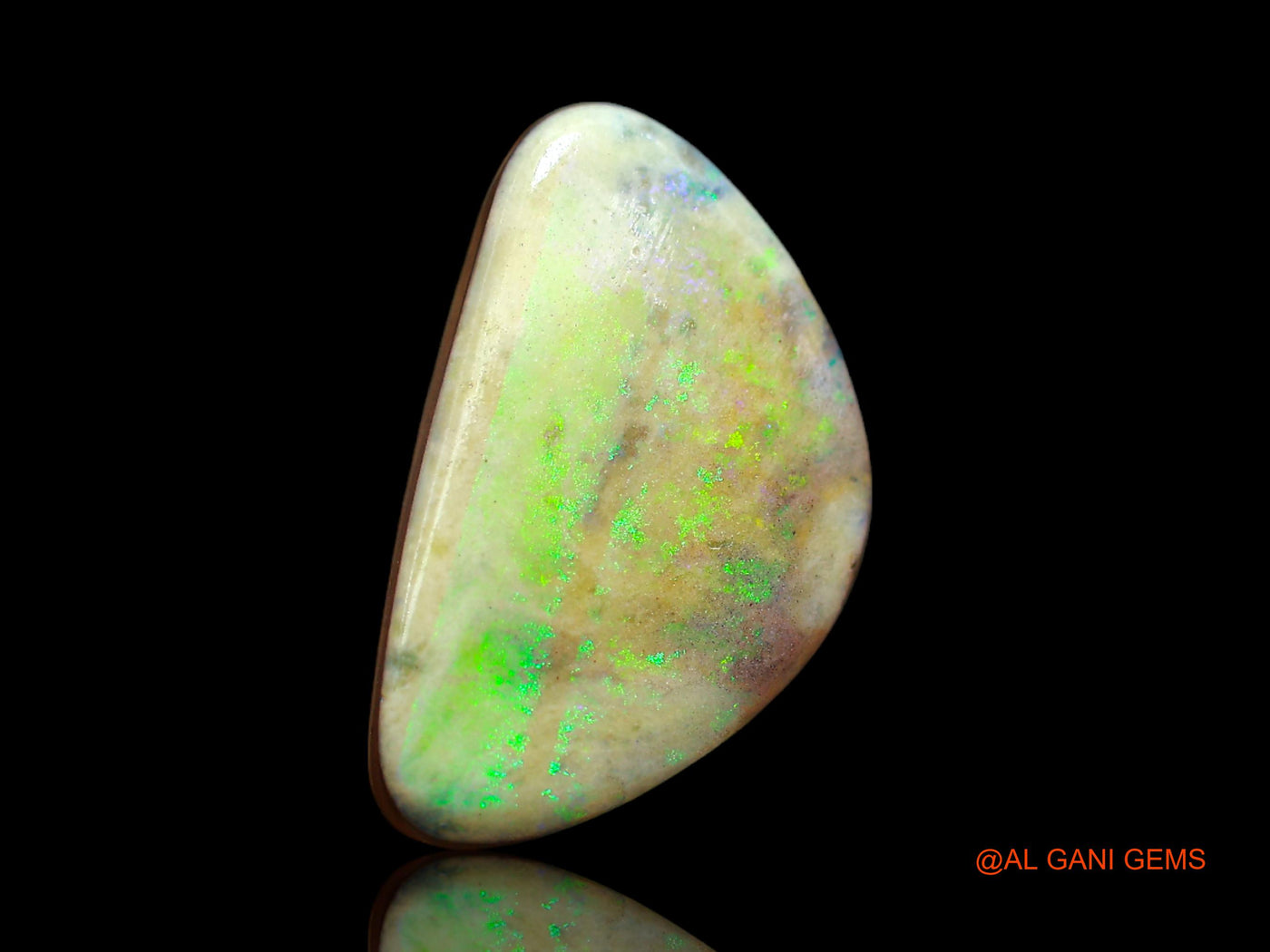12.00 Cts Lab-Created Australian Doublet Opal Loose Gemstone Fancy Cabochon 19x11x5 mm D-114