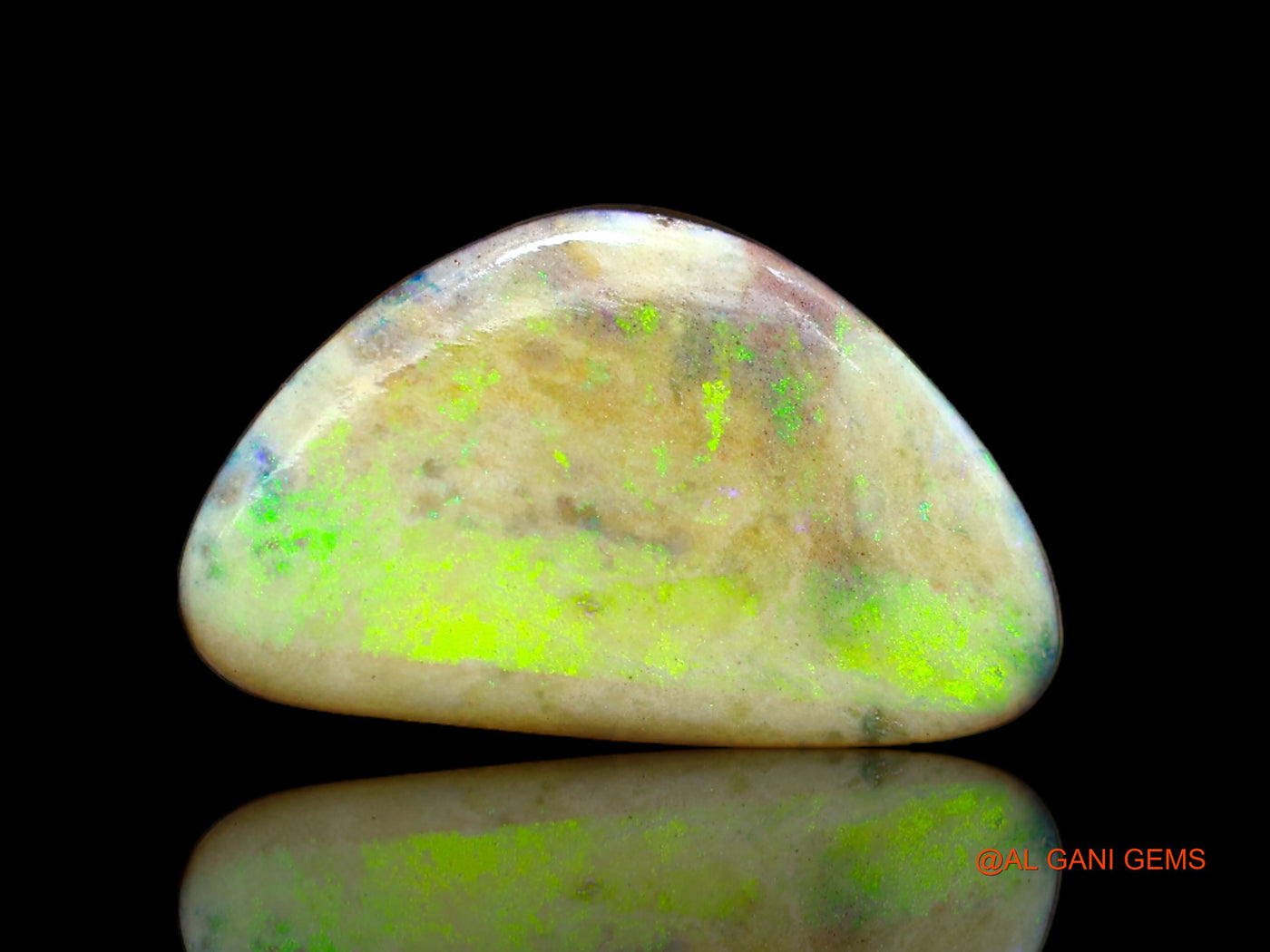 12.00 Cts Lab-Created Australian Doublet Opal Loose Gemstone Fancy Cabochon 19x11x5 mm D-114
