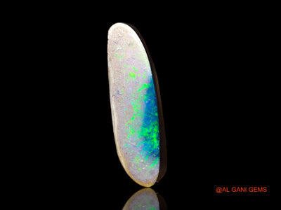 7.00 Cts Lab-Created Australian Doublet Opal Loose Gemstone Fancy Cabochon 25x7x3 mm D-115