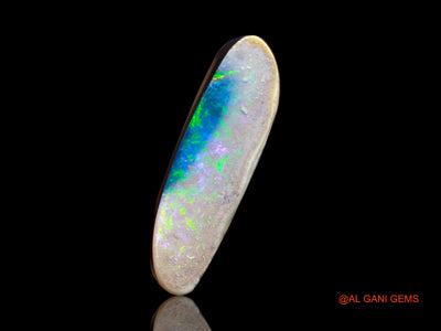 7.00 Cts Lab-Created Australian Doublet Opal Loose Gemstone Fancy Cabochon 25x7x3 mm D-115
