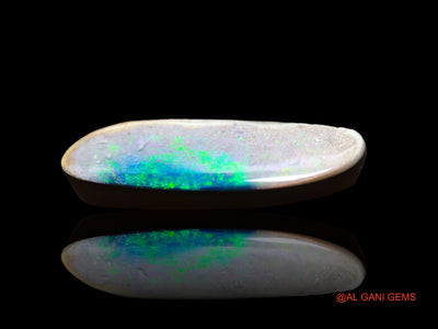 7.00 Cts Lab-Created Australian Doublet Opal Loose Gemstone Fancy Cabochon 25x7x3 mm D-115