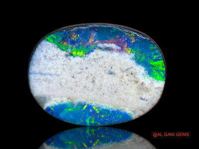 8.00 Cts Lab-Created Australian Doublet Opal Loose Gemstone Oval Cabochon 17x13x3 mm D-116