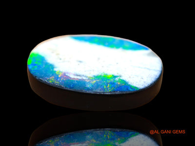 8.00 Cts Lab-Created Australian Doublet Opal Loose Gemstone Oval Cabochon 17x13x3 mm D-116