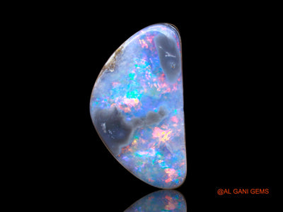6.00 Cts Unheated Australian Doublet Opal Loose Gemstone Fancy Cabochon Lab-Created 16x9x4 mm D-118