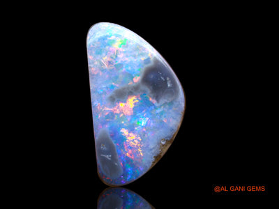 6.00 Cts Unheated Australian Doublet Opal Loose Gemstone Fancy Cabochon Lab-Created 16x9x4 mm D-118