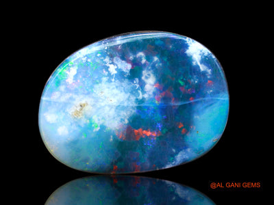 10.00 Cts Lab-Created Australian Doublet Opal Loose Gemstone Oval Cabochon 18x13x4 mm D-119