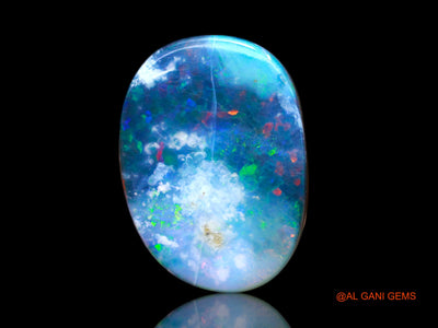 10.00 Cts Lab-Created Australian Doublet Opal Loose Gemstone Oval Cabochon 18x13x4 mm D-119