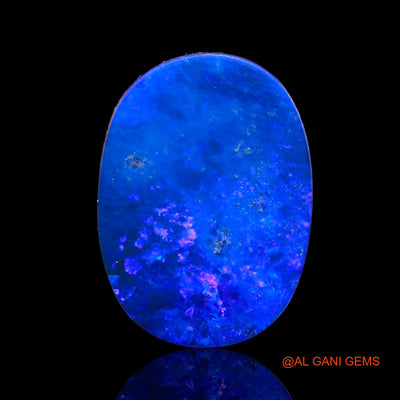 11.60 Cts Lab-Created Australian Doublet Opal Loose Gemstone Oval Cabochon 20x15x3 mm D-11