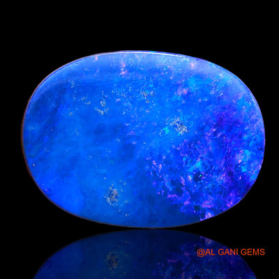 11.60 Cts Lab-Created Australian Doublet Opal Loose Gemstone Oval Cabochon 20x15x3 mm D-11