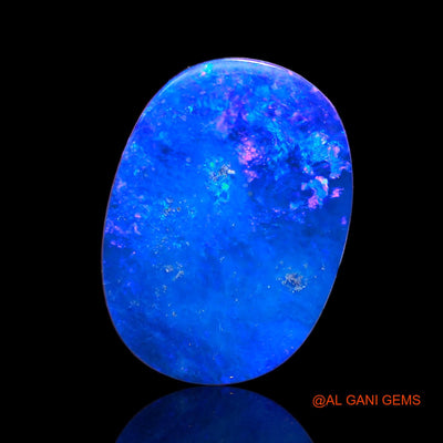 11.60 Cts Lab-Created Australian Doublet Opal Loose Gemstone Oval Cabochon 20x15x3 mm D-11