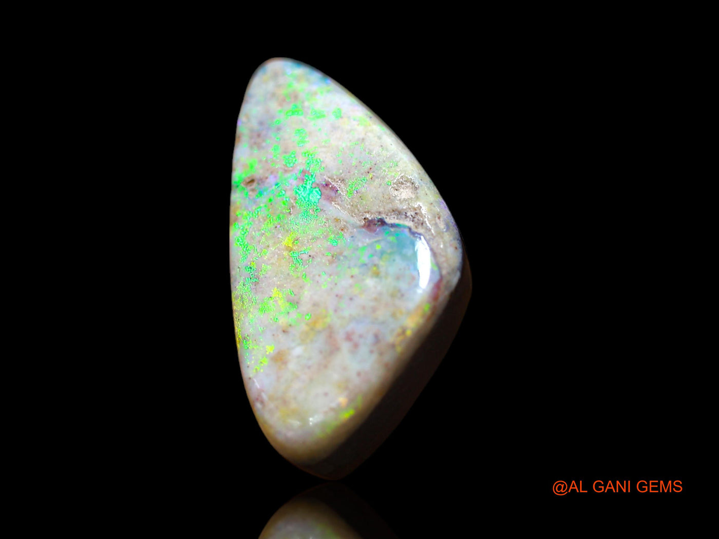 8.00 Cts Lab-Created Australian Doublet Opal Loose Gemstone Fancy Cabochon 19x10x5 mm D-120