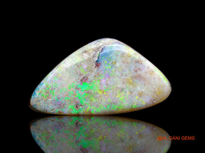 8.00 Cts Lab-Created Australian Doublet Opal Loose Gemstone Fancy Cabochon 19x10x5 mm D-120