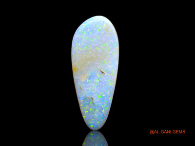 Lab-Created Untreated Doublet Opal Loose Gemstone Fancy Cabochon From Australia 9.00 Cts 23x9x4 mm D-121