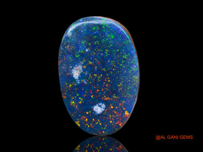 5.00 Cts Lab-Created Australian Doublet Opal Loose Gemstone Oval Cabochon 14x9x3 mm D-127