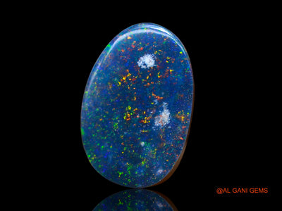 5.00 Cts Lab-Created Australian Doublet Opal Loose Gemstone Oval Cabochon 14x9x3 mm D-127
