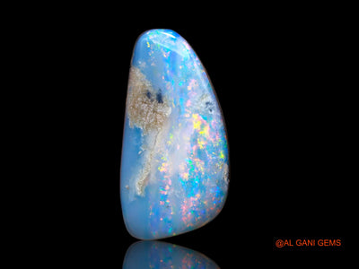 7.00 Cts Lab-Created Australian Doublet Opal Loose Gemstone Fancy Cabochon 17x9x5 mm D-128
