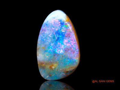 7.00 Cts Lab-Created Australian Doublet Opal Loose Gemstone Fancy Cabochon 16x10x5 mm D-129