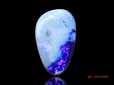 Lab-Created Untreated Doublet Opal Loose Gemstone Fancy Cabochon From Australia 7.00 Cts 16x10x4 mm D-131
