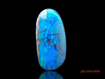 7.00 Cts Lab-Created Australian Doublet Opal Loose Gemstone Oval Cabochon 18x9x4 mm D-133
