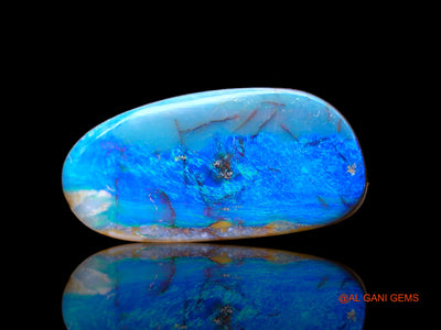 7.00 Cts Lab-Created Australian Doublet Opal Loose Gemstone Oval Cabochon 18x9x4 mm D-133