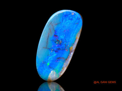 7.00 Cts Lab-Created Australian Doublet Opal Loose Gemstone Oval Cabochon 18x9x4 mm D-133