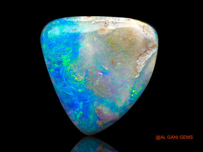 6.00 Cts Lab-Created Australian Doublet Opal Loose Gemstone Trillion Cabochon 13x13x4 mm D-135