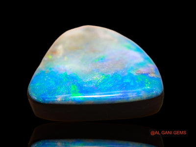 6.00 Cts Lab-Created Australian Doublet Opal Loose Gemstone Trillion Cabochon 13x13x4 mm D-135