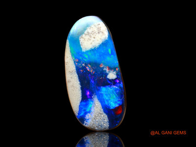 Lab-Created Doublet Opal Gemstone 6.00 Cts Loose Fancy Cabochon From Australia 16x8x4 mm D-137